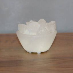 Wagner Life Biała misa z kryształu soli LED