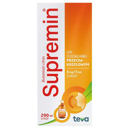 SUPREMIN syrop przeciwkaszlowy 4 mg/5ml - 200 ml