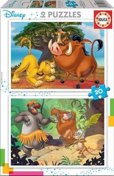 Educa Borras - 2X20 Disney Animals Puzzle (18103)