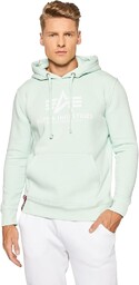 ALPHA INDUSTRIES Męska bluza z kapturem, basic, nieprzejrzysta,