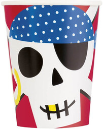 Kubeczki urodzinowe Piraci - 266 ml - 8