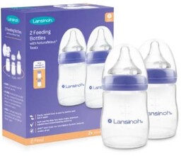 LANSINOH Butelki ze smoczkami o wolnym przepływie Natural
