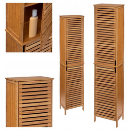 Szafka Łazienkowa Słupek Dąb Regał Łazienkowy Stojąca