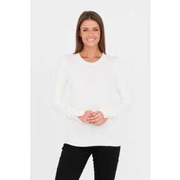 GUESS Beżowy damski cienki sweter XS