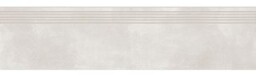 Gres szkliwiony stopnica STREET ART white mat 29,8x119,8