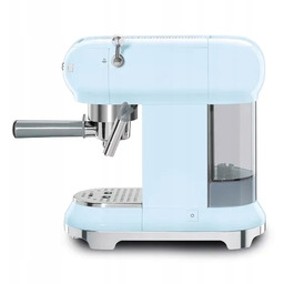 Ekspres ciśnieniowy Smeg ECF01PBEU Błękitny Niebieski Retro Spieniacz