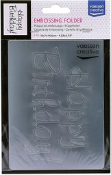 Vaessen Creative Folder Embossing, przezroczysty, 14,6 x 10,8