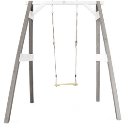 Axi Drewniana Huśtawka Z Siedziskiem Szary Plac Zabaw