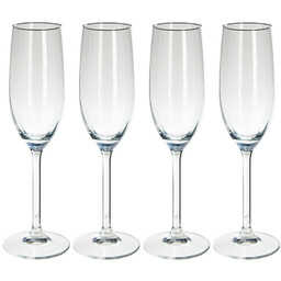 Kieliszki do szampana szklane 210 ml 4 szt.