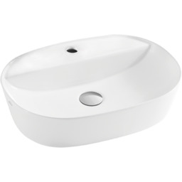 Umywalka 50x38x12 cm nablatowa owalna ,biała