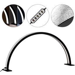 Lampa kosmetyczna LED łuk 35W biurkowa bezcieniowa czarna