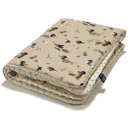 La Millou Ciepły koc bawełniany minky L 110x140