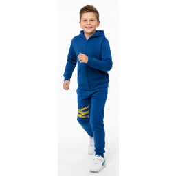 Komplet dresowy dziecięcy niebieska bluza spodnie 128-134 7-8
