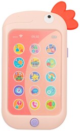 Baby Mix Baby telefon Papuga różowy, 8 x