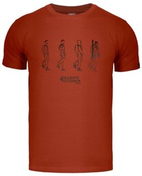 Koszulka męska bambusowa T-shirt Alpinus Four Seasons pomarańczowy