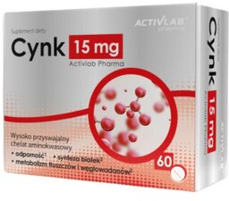 ACTIVLAB Cynk 15mg, 60 tabletek