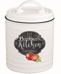 PORCELANOWY POJEMNIK Z POKRYWKĄ - KITCHEN BASICS 15