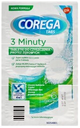 GSK Corega Tabs Tabletki do czyszczenia protez 3-minuty