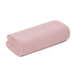 Bambusowy otulacz z jonami srebra powder pink 100x100