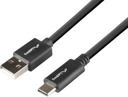 LANBERG Kabel USB-A - USB-C CA-USBO-15CU-0005-BK 0.5 m