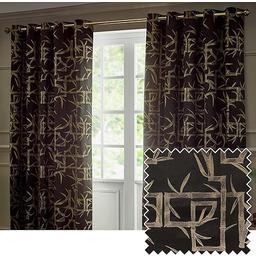 Paoletti Para bambusowych zasłon z oczkami, z podszewką,