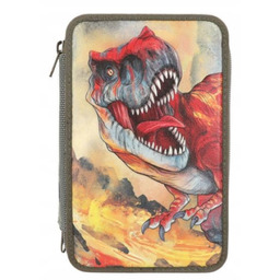 Depesche- Piórnik Dino World Triple Dinozaur w kolorze