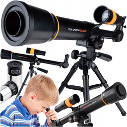Teleskop Astronomiczny Edukacyjny Naukowy Luneta Statyw Dla Dzieci