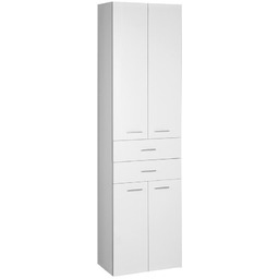 ZOJA/KERAMIA FRESH szafka wysoka, z szufladami 50x184x29cm, biała