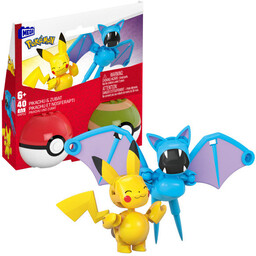 MEGA Klocki Pokémon Pikachu i Zubat Poke Balle