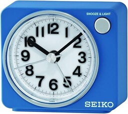 Seiko Budzik niebieski tworzywo sztuczne pełzający sekundnik QHE100L