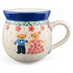 Kubek czeski, baryłka Unikat Misie para 330 ml