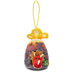 NICI 49463 Maskotka dinozaur Cerastupsy czerwony w wulkanicznym