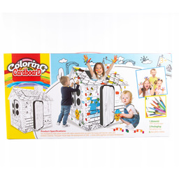 Domek Diy Kartonowa Kolorowanka Do Malowania