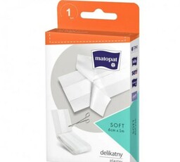 Matopat SOFT Plaster z opatrunkiem do cięcia 8cm/5m