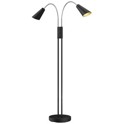 Lucande - Medira Lampa Podłogowa Black/Gold