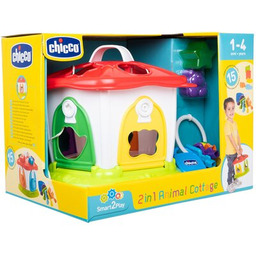 CHICCO Zabawka edukacyjna Sorter Domek zwierząt 2w1 00009610000000