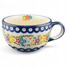 Filiżanka duża, kubek 450 ml Kwiatki kwiatuszki 227