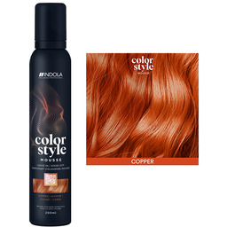 Indola Profession Color Style Mousse, pianka koloryzująca, miedziowy,
