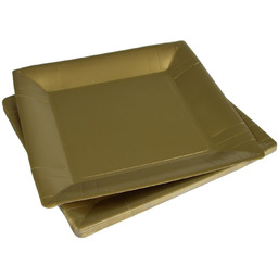 Homéa, Zestaw 20 kwadratowych talerzy kartonowych 23 cm