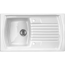 Zlewozmywak LUSITANO ceramiczny biały 1K Z/O 860 x