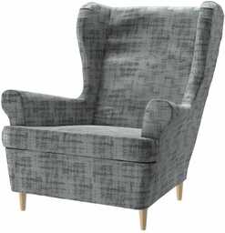 Pokrowiec na fotel Strandmon, szary beton, 82x100x101cm, Velvet