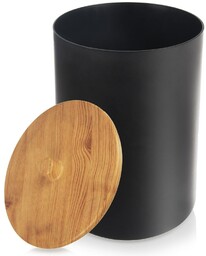 Kosz na śmieci łazienkowy czarny BLACK 7 l