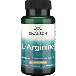 Swanson L-arginina 500mg 100kaps