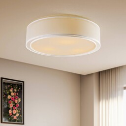 Nowodvorski Lighting Lampa sufitowa Mist, biała, Ø 56