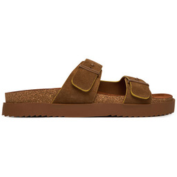 Klapki Tommy Hilfiger Cork Adjustable Suede Sandal FM0FM05869