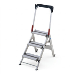 Schody profesjonalne schodki aluminiowe GIERRE 2,66 m koła