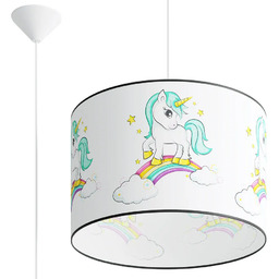 Lumes Lampa dla dzieci z jednorożcem na abażurze