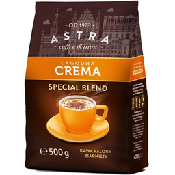 Kawa Astra Łagodna Crema ziarnista 500g