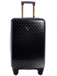 Guess Walizka Jesco 8-WHEEL 28 Czarna