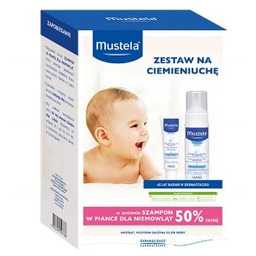 Mustela, Zestaw kosmetyków na ciemieniuchę, 2 szt,